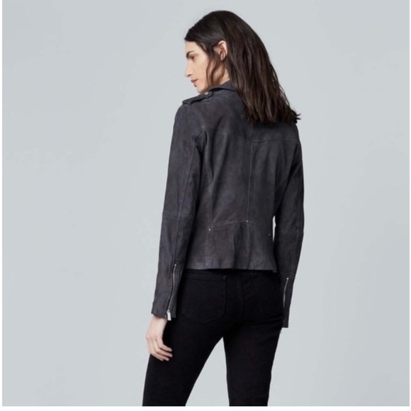 Suede Moto Leather Jacket - Picture 5 of 12